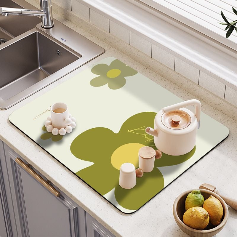 Decorative Eco-Friendly Kitchen Counter Mat