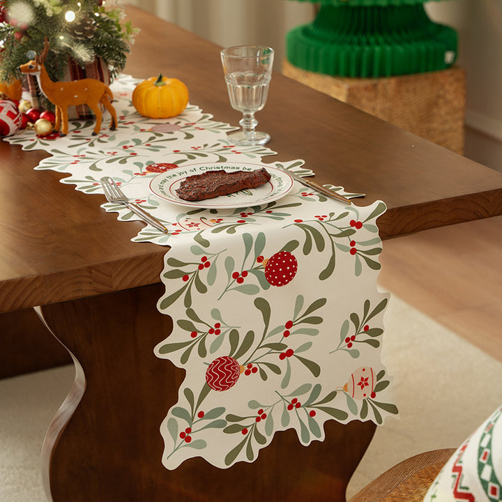 Festive wavy table runner Kalsten