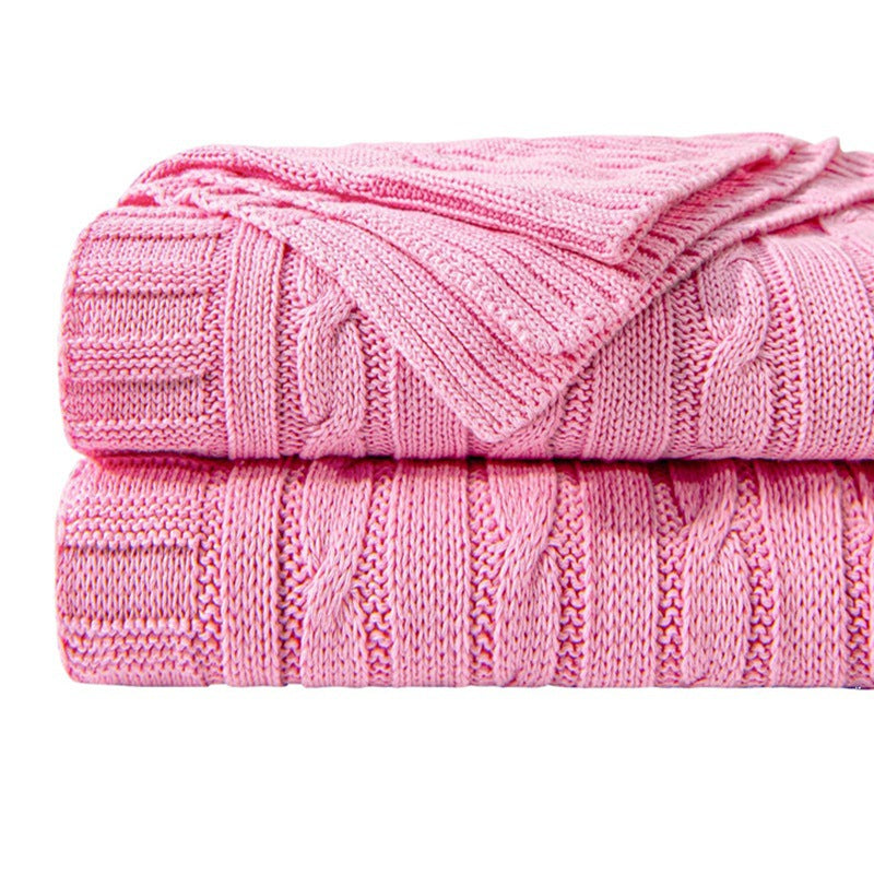 Cozy Cable Knit Throw Blanket