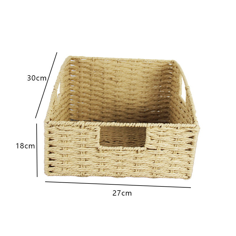 Natural Fiber Rectangular Storage Basket Kalsten