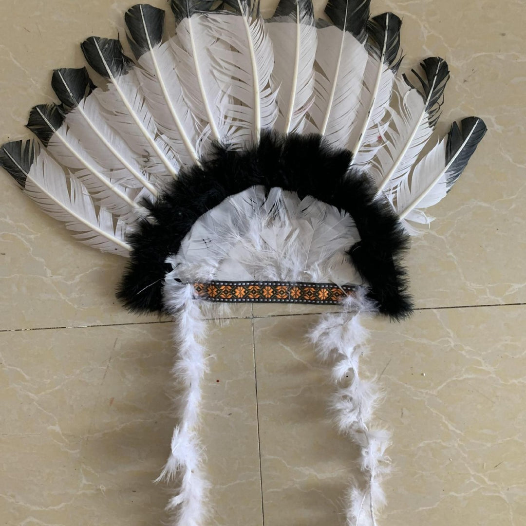 Indian feather headgear