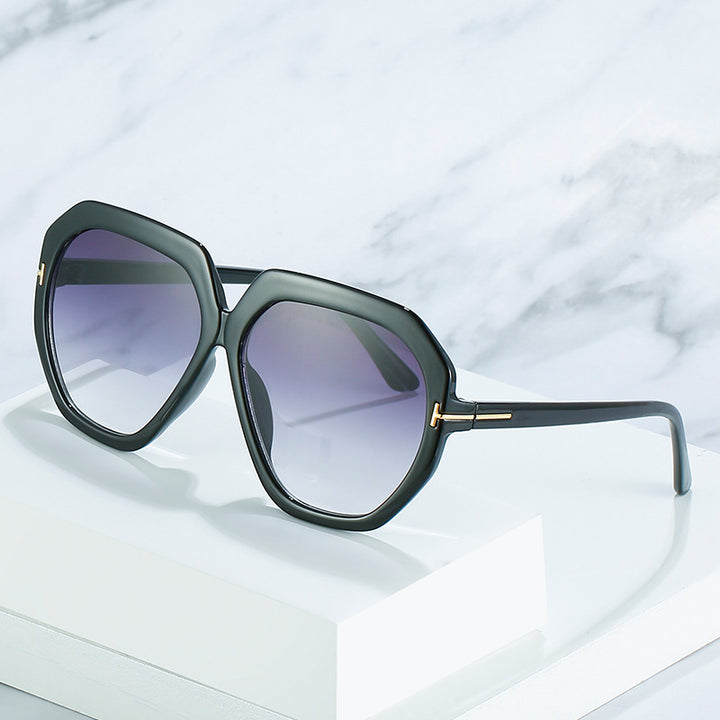 Fashion-Forward Oversized Hexagonal Sunglasses Kalsten