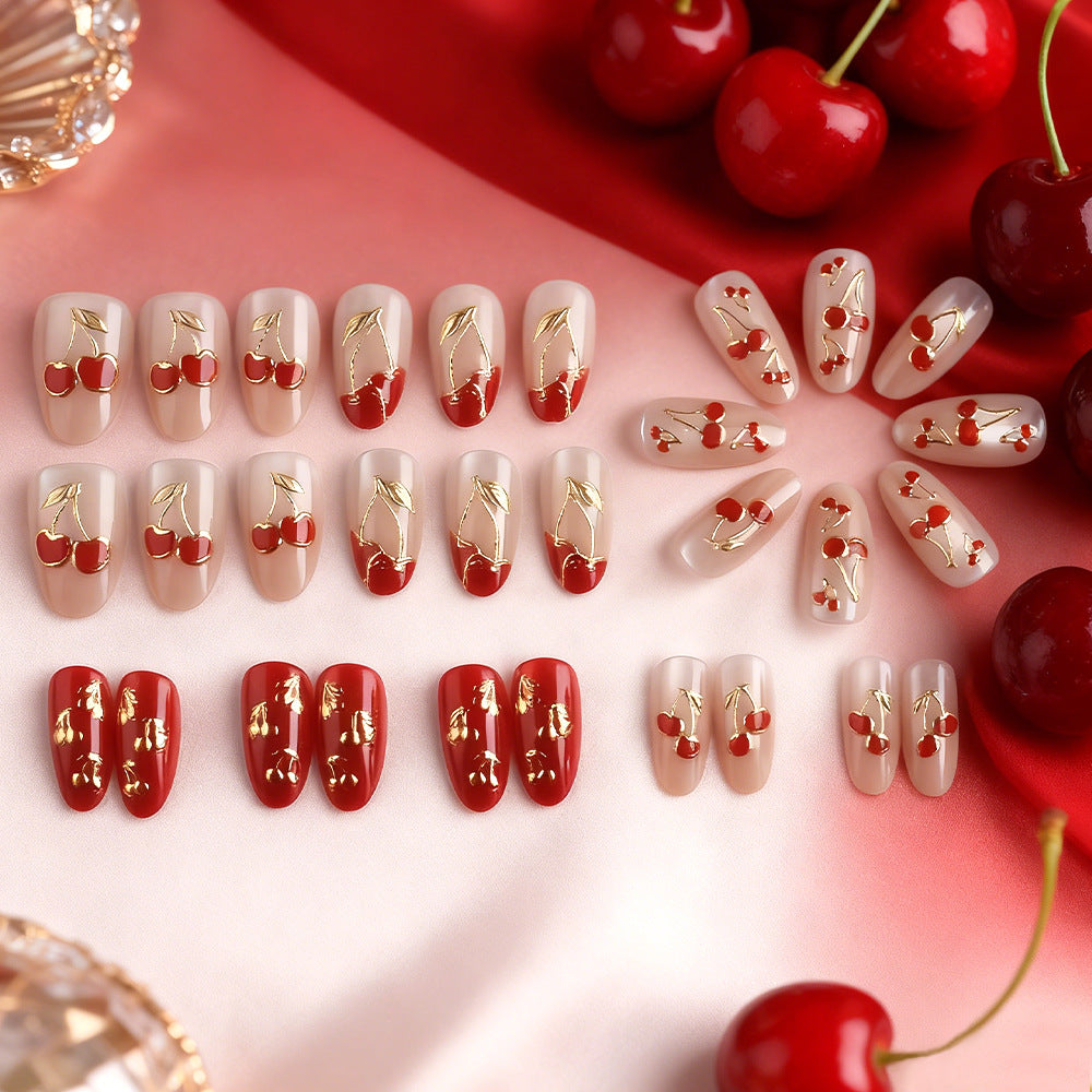 Artistic Cherry Blossom Press-On Nails Kalsten