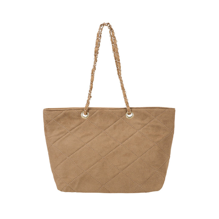 WoQuilted Suede Shopping Tote Kalsten