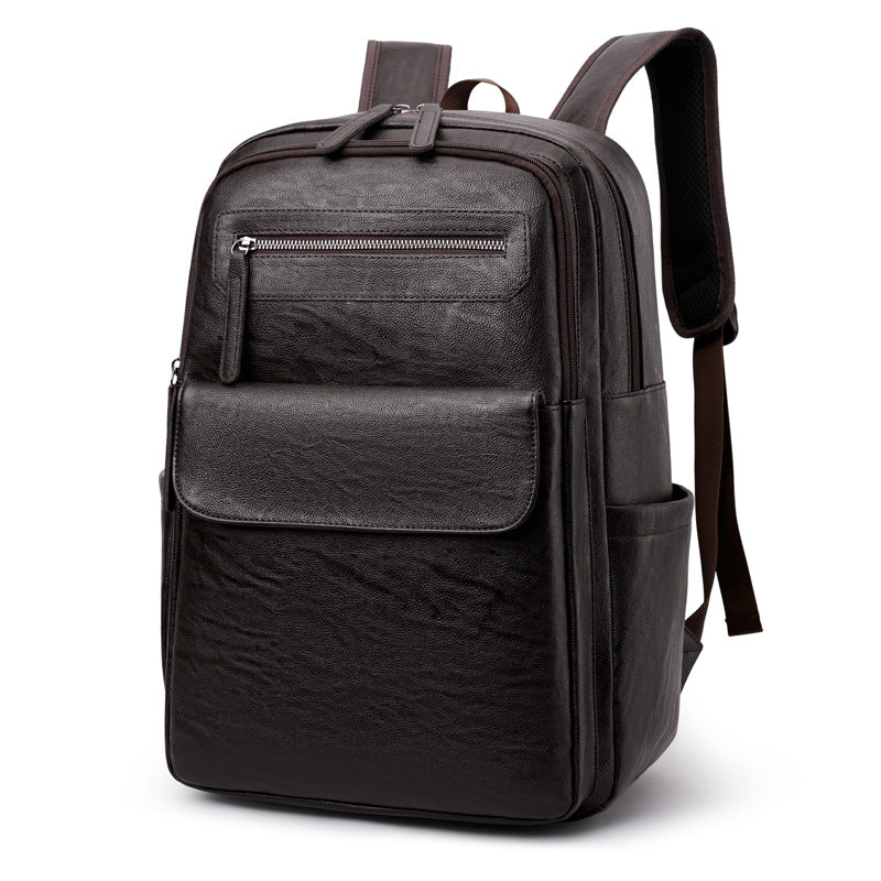 Durable Leather Laptop Backpack