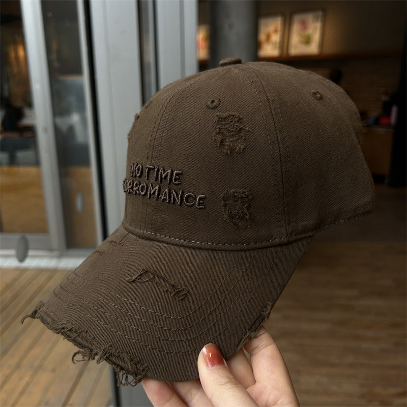 Women's Distressed Cotton Adjustable Baseball Cap Kalsten 1784084193