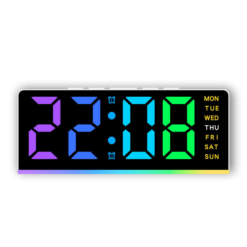 Digital radio alarm clock with color changing display Kalsten