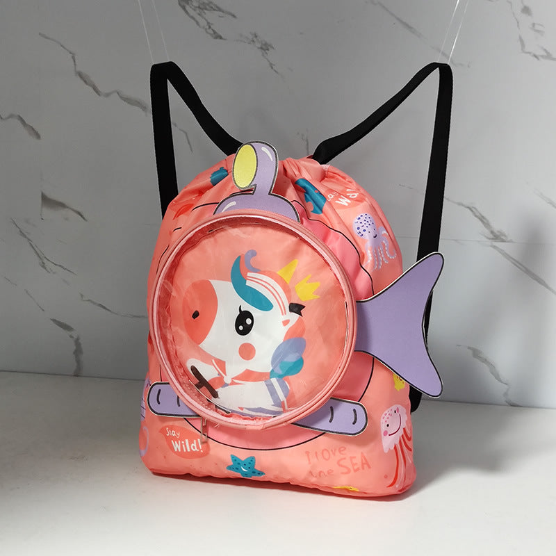 Fun-Themed Drawstring Backpack Kalsten