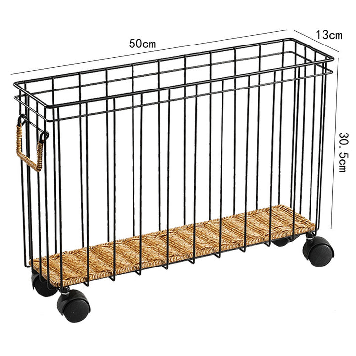 Unisex Modern Storage Basket with Wheels Kalsten
