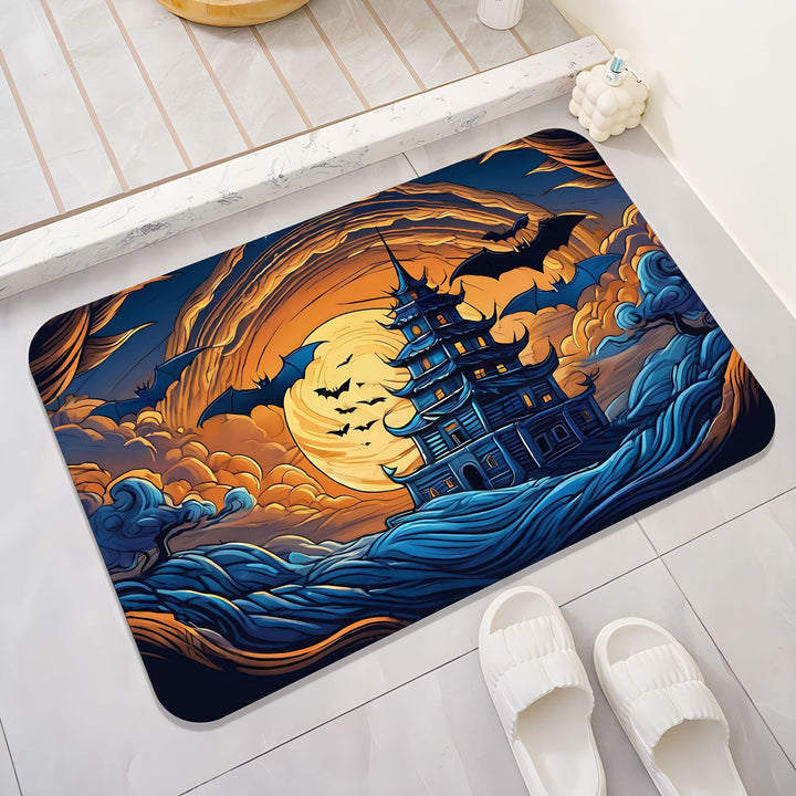 Halloween-Themed Cat Decorative Mat Kalsten
