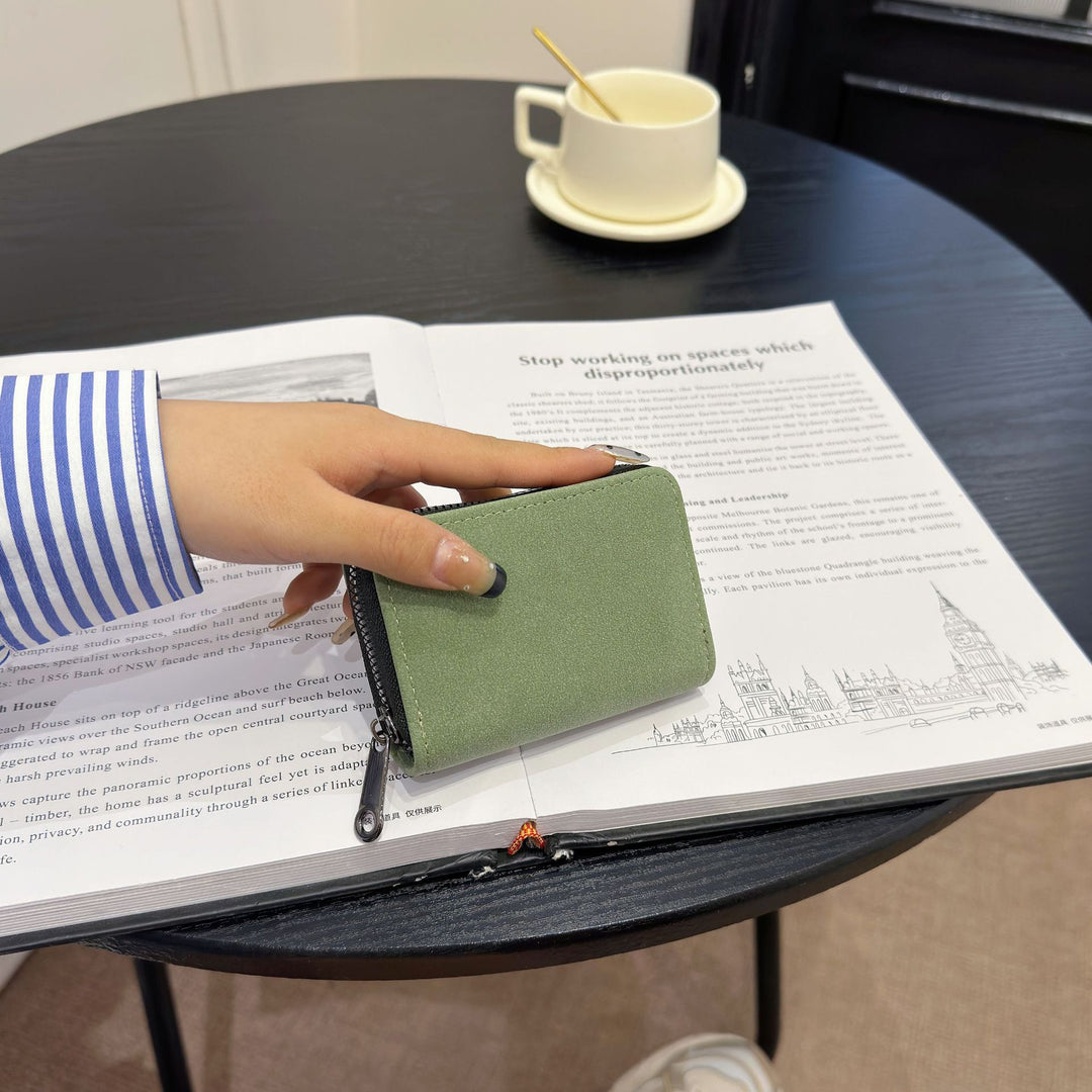 Compact Zippered Wallet