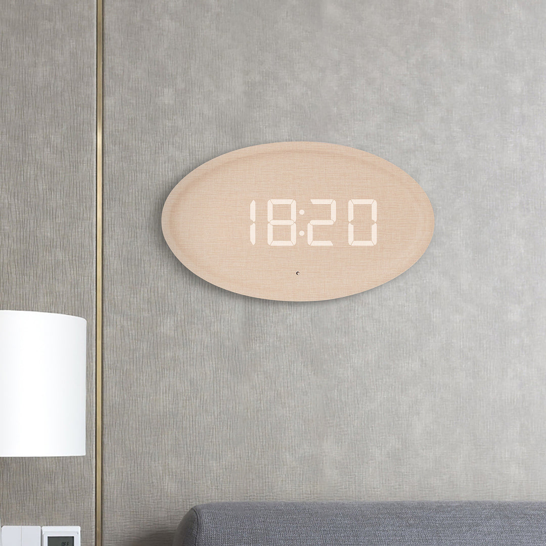 Digital Wall Clock in modern minimalist design Kalsten