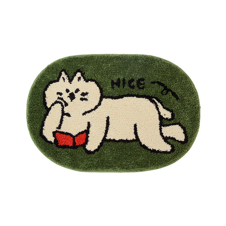 Playful Animal-Themed Bath Mat Kalsten