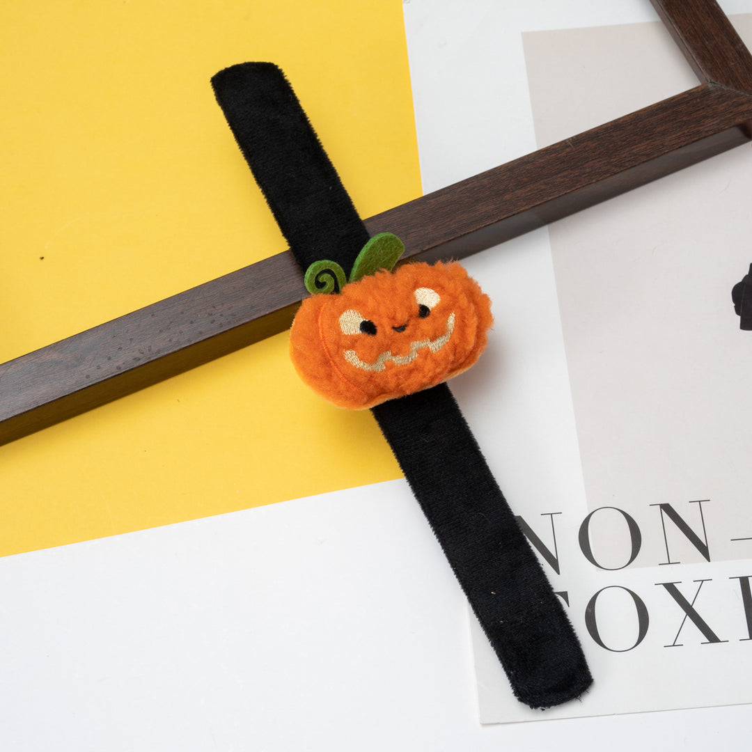 Playful plush headband with cute bow character