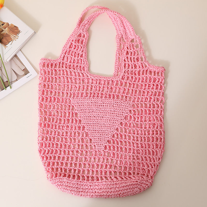 Coarse crochet bag with large handles Kalsten