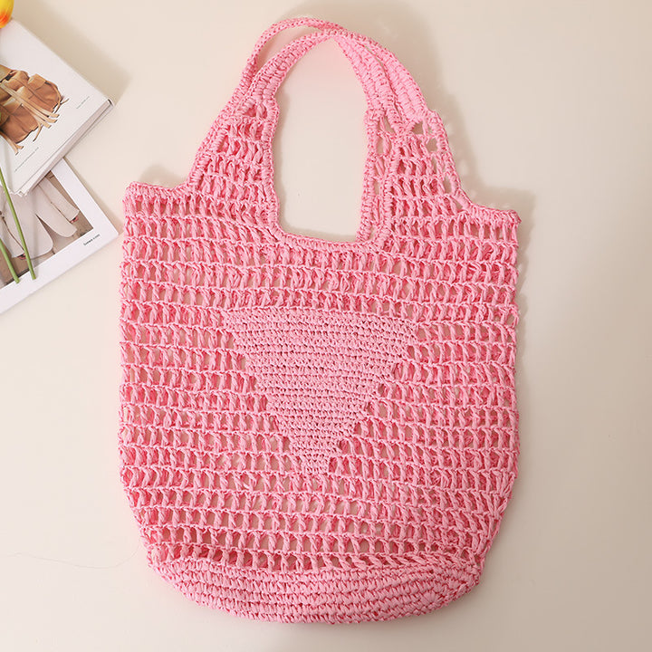 Coarse crochet bag with large handles Kalsten