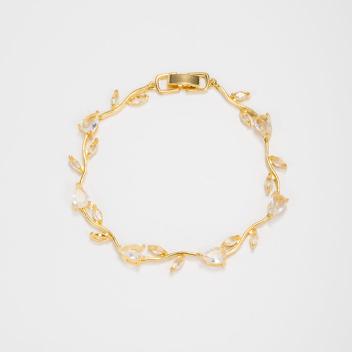 Elegant Floral Design Statement Bracelet Kalsten