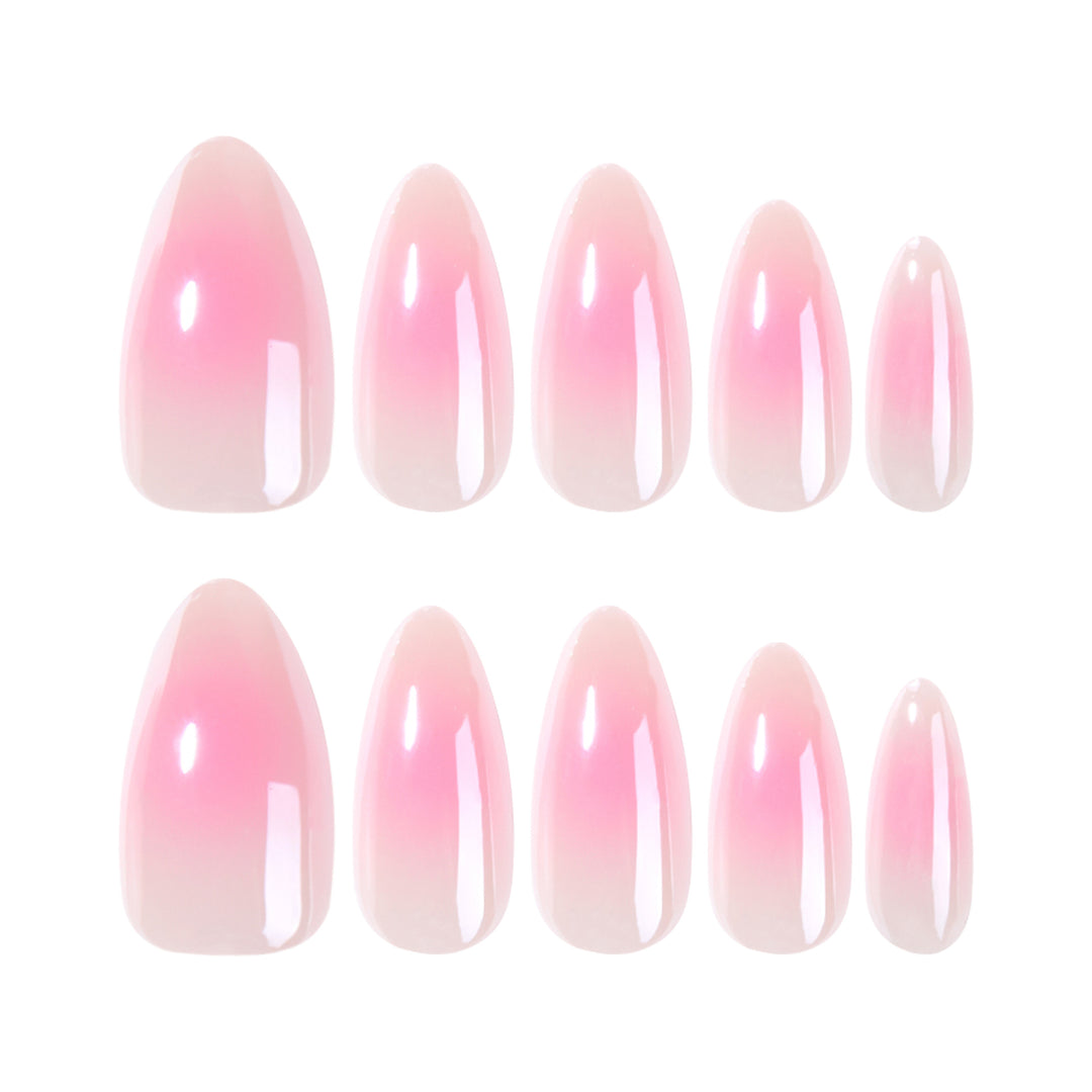 Artful nail extensions in elegant ombre design Kalsten