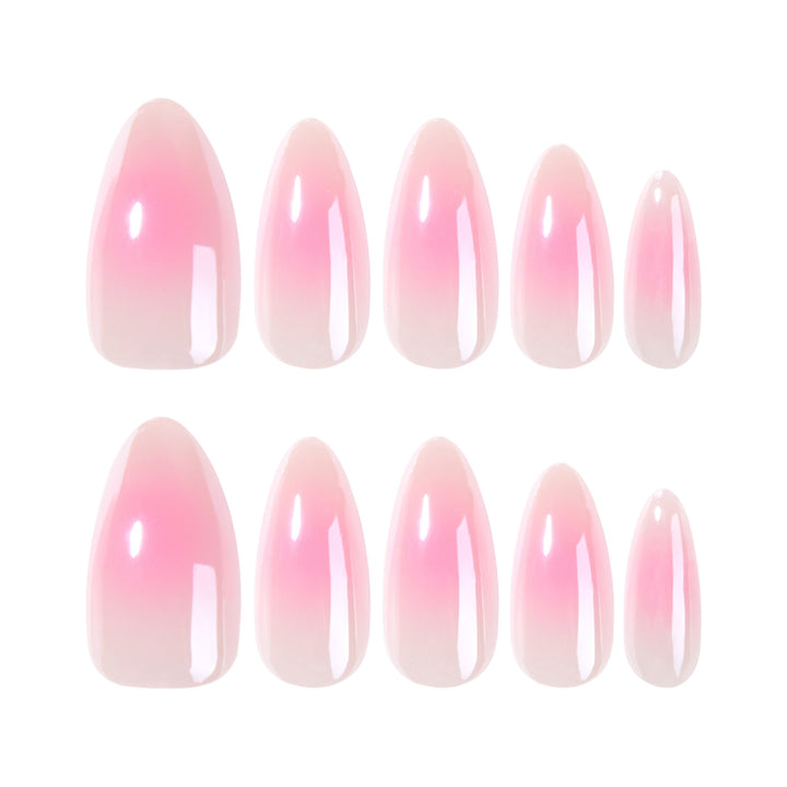 Artful nail extensions in elegant ombre design Kalsten