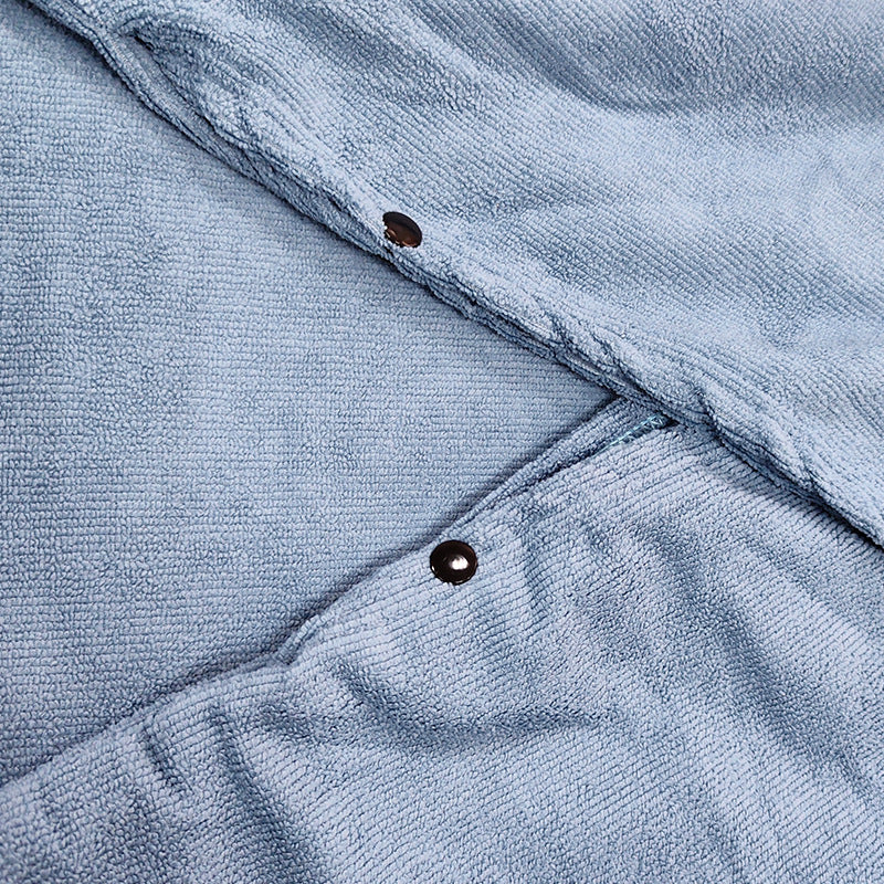 Fluffy Hooded Bath Poncho Kalsten