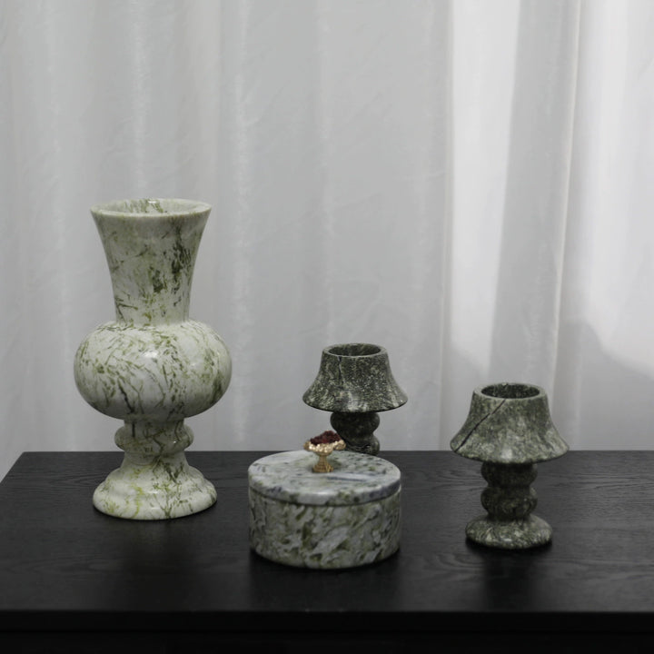 Elegant Marble Candle Holders