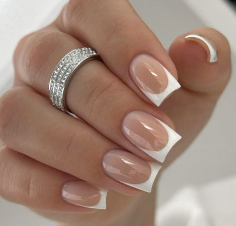 French Tip Acrylic Nail Extensions Kalsten