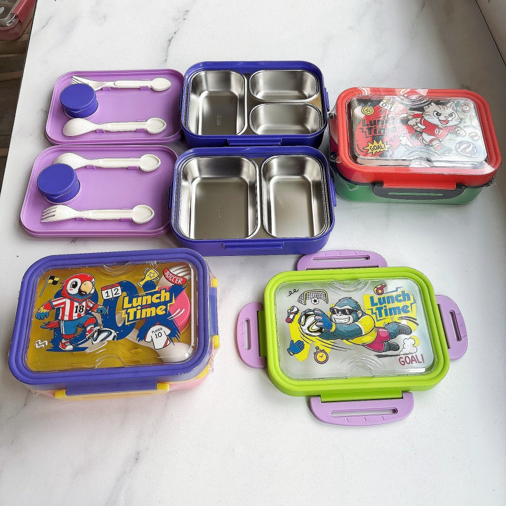 Cartoon-Themed Lunch Bento Box