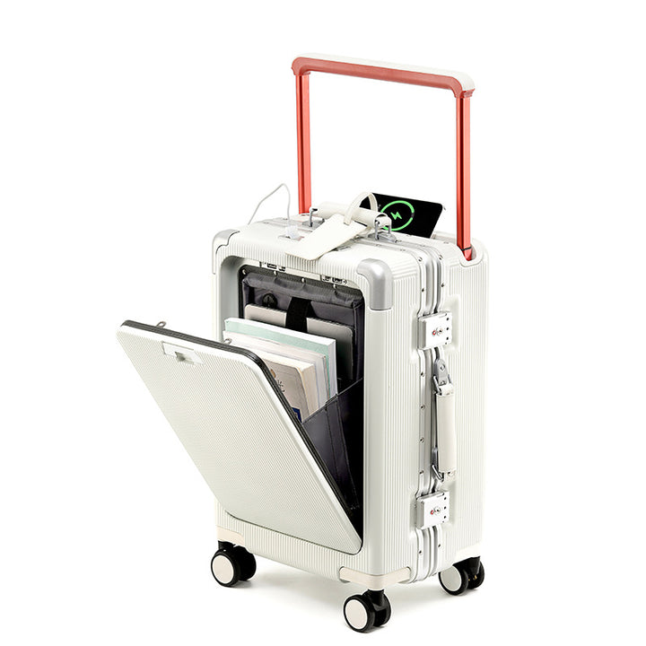 High-Tech Multi-Compartment Travel Suitcase
