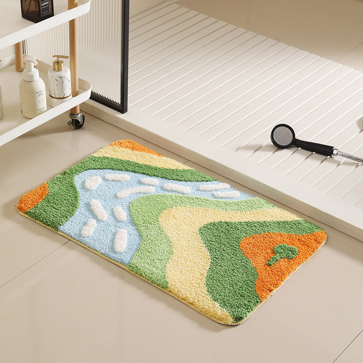 Decorative Fruit-Themed Bath Rug Kalsten