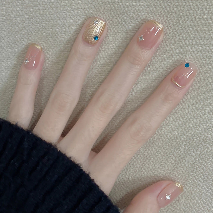 Premium Glossy Almond-Shaped Press-On Nails Kalsten 1789388672