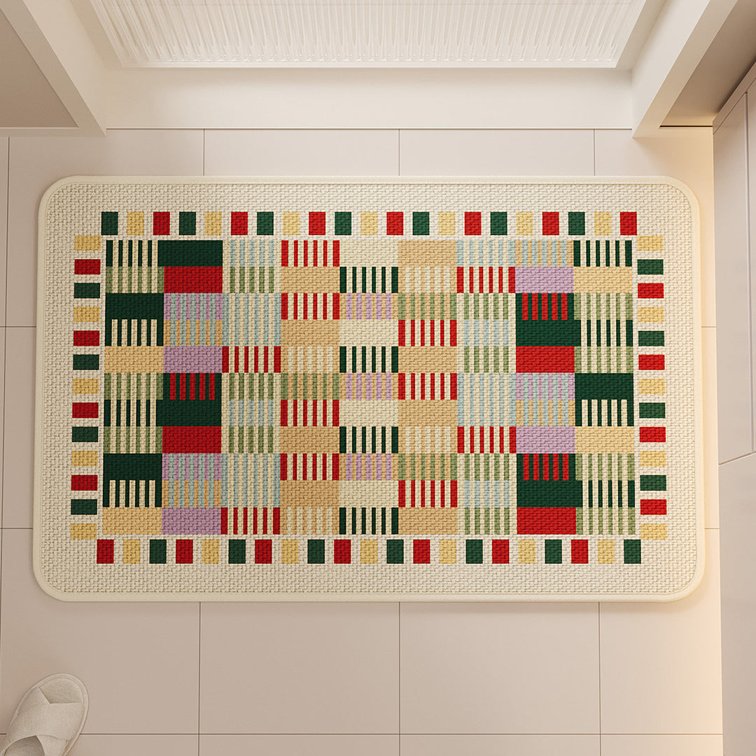 Colorful Geometric Kitchen Mat