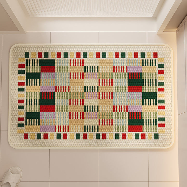 Colorful Geometric Kitchen Mat