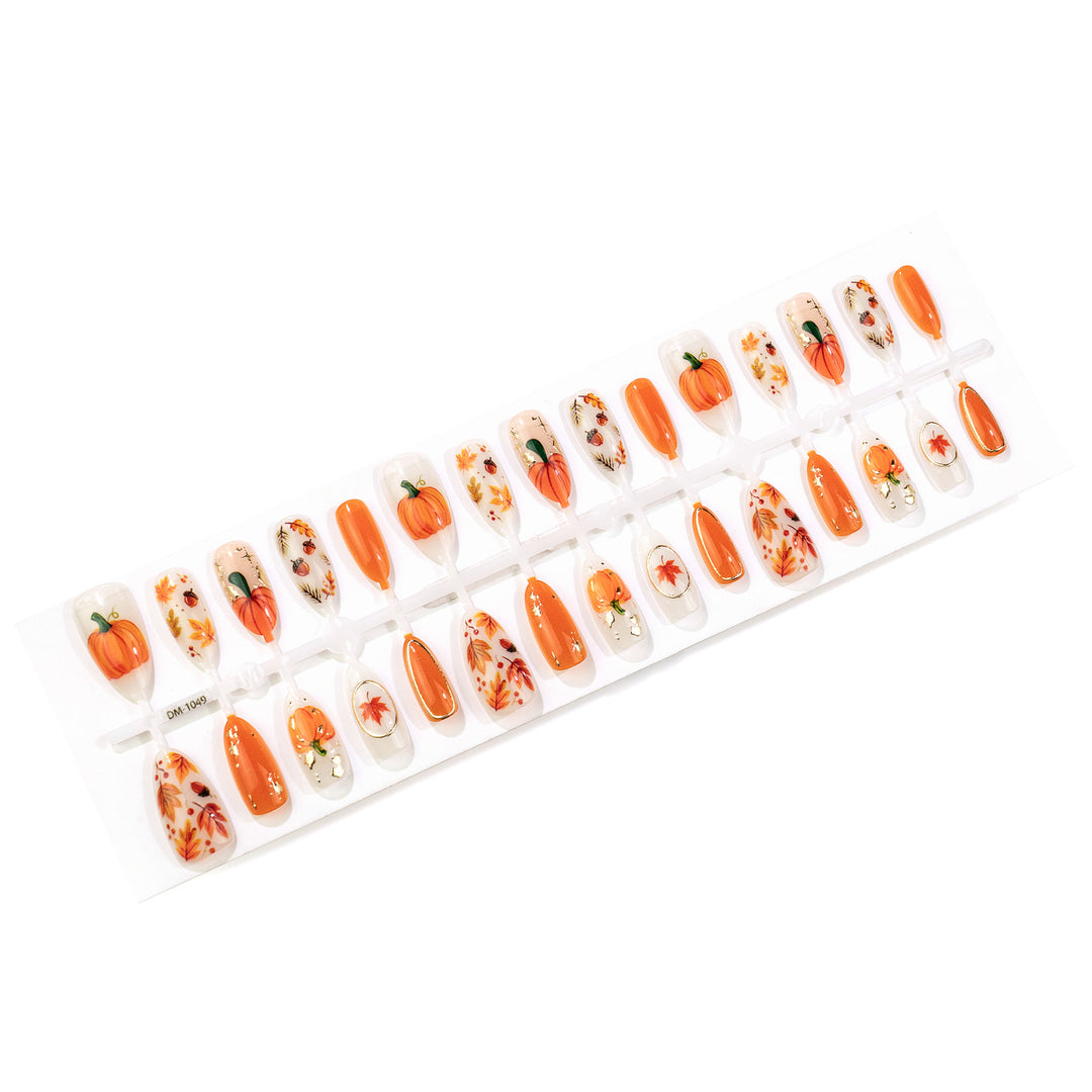 Halloween-Themed Press-On Nail Art