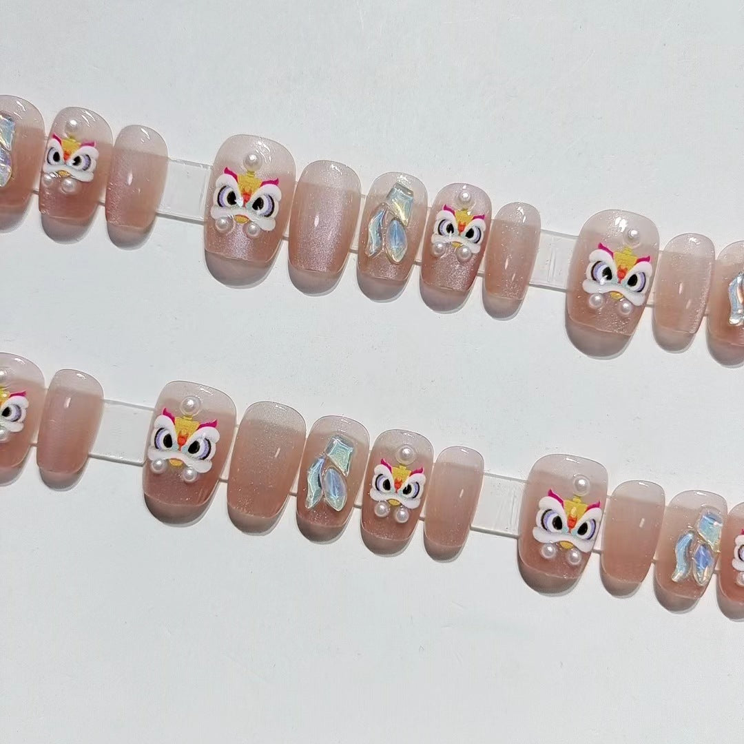 Designer Butterfly-Themed Press-On Nail Set Kalsten