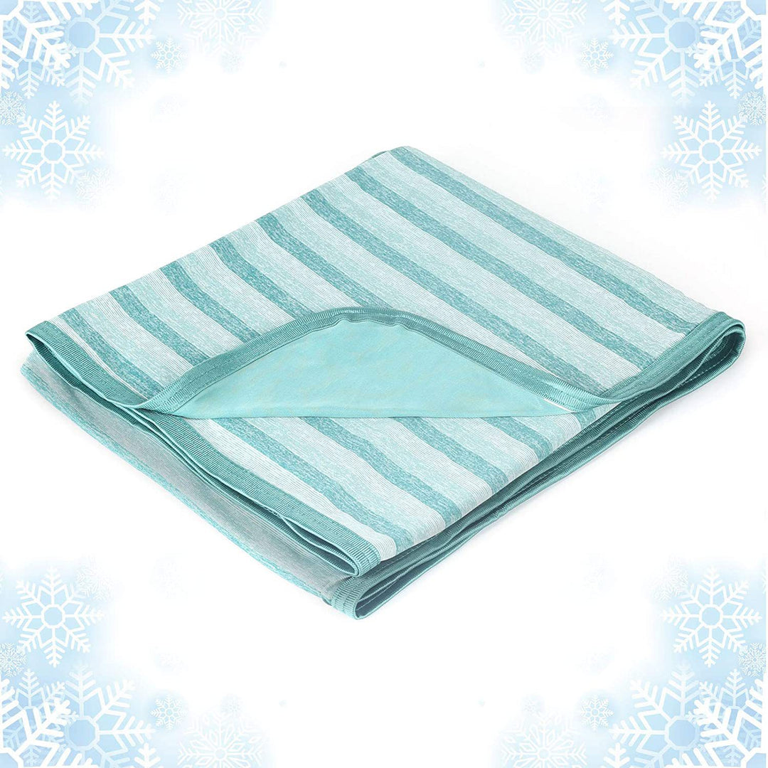 Women Soft and Breathable Striped Fleece Blanket Kalsten
