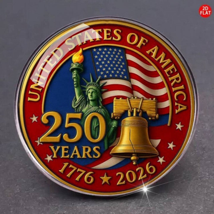 Unisex nan Semiquincentennial commemorative challenge coin medallion Kalsten