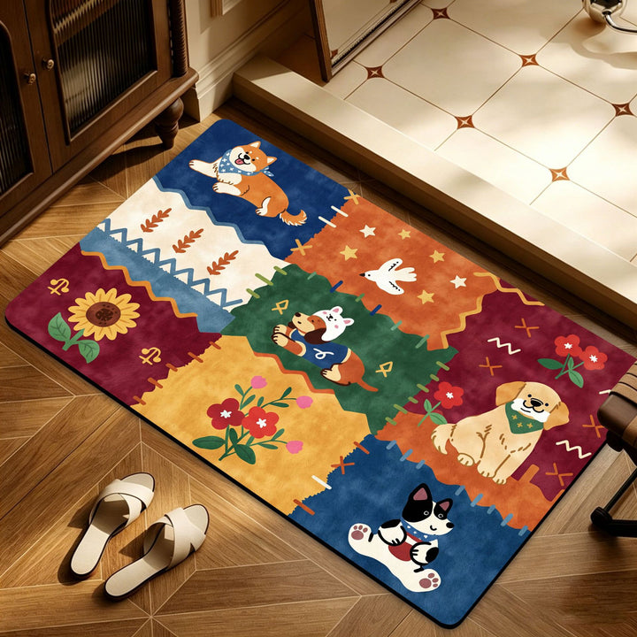 Heart Pattern Decorative Area Rug Kalsten
