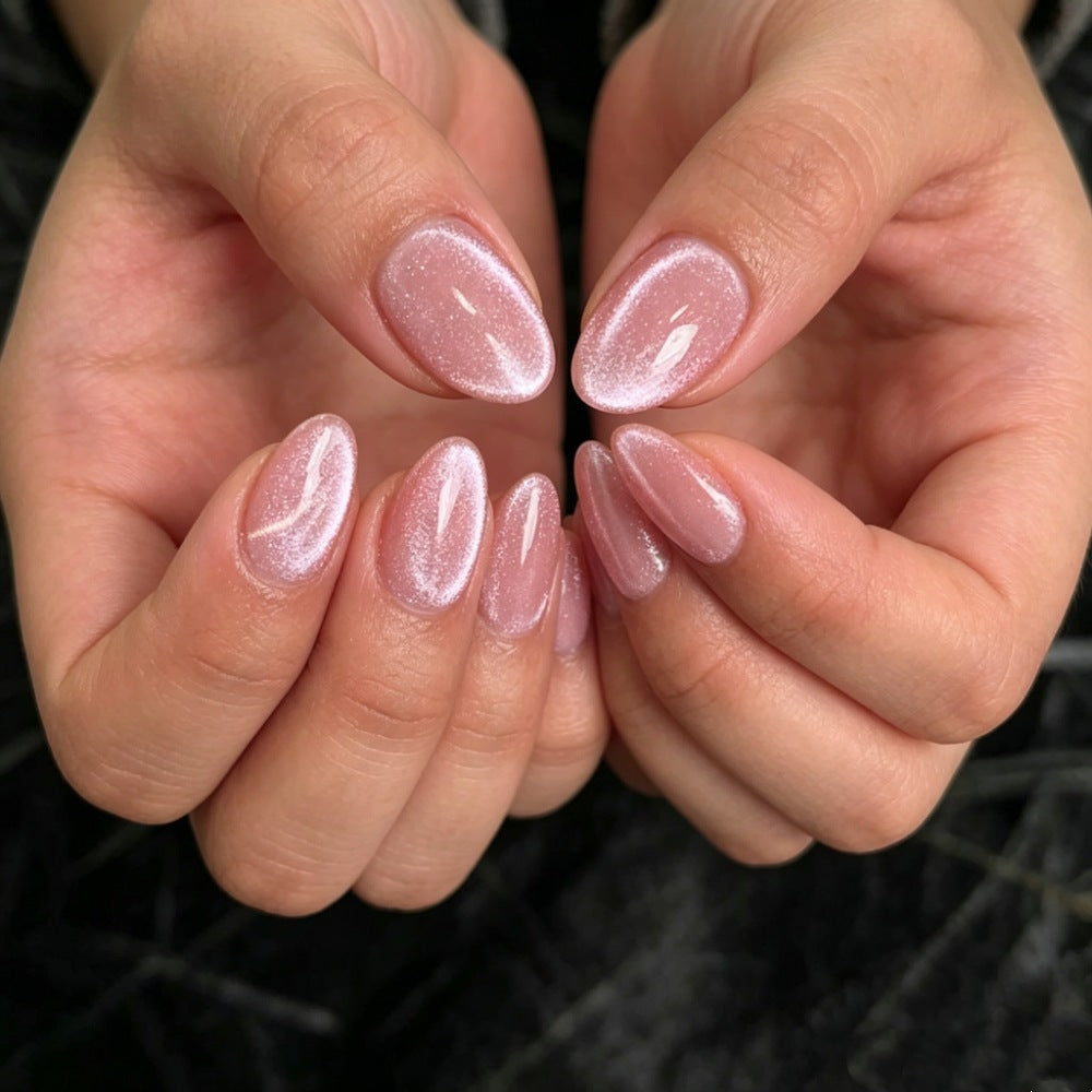 Glossy Almond-Shaped Press-On Nails Set Kalsten