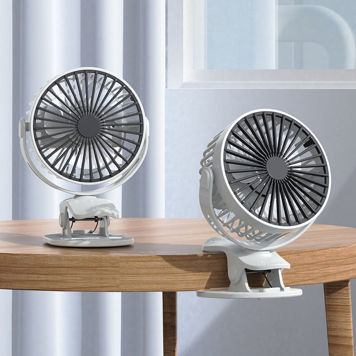 Portable table fan with clip function and quiet operation Kalsten