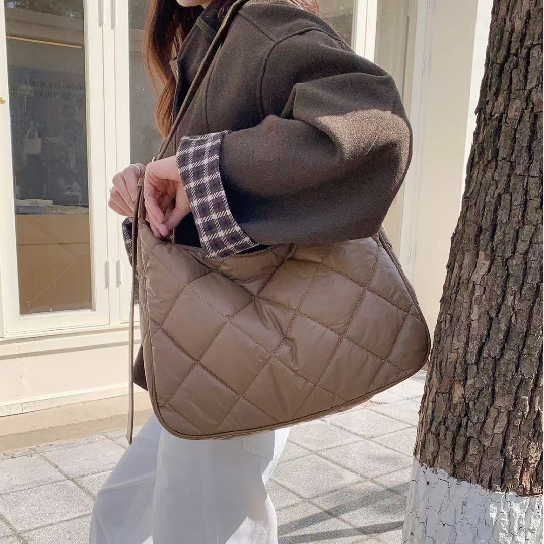 Quilted Padded Shoulder Bag