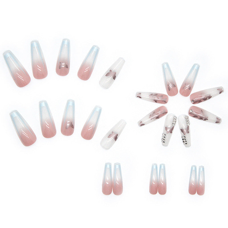 Nail art set with stylish butterfly decorations Kalsten