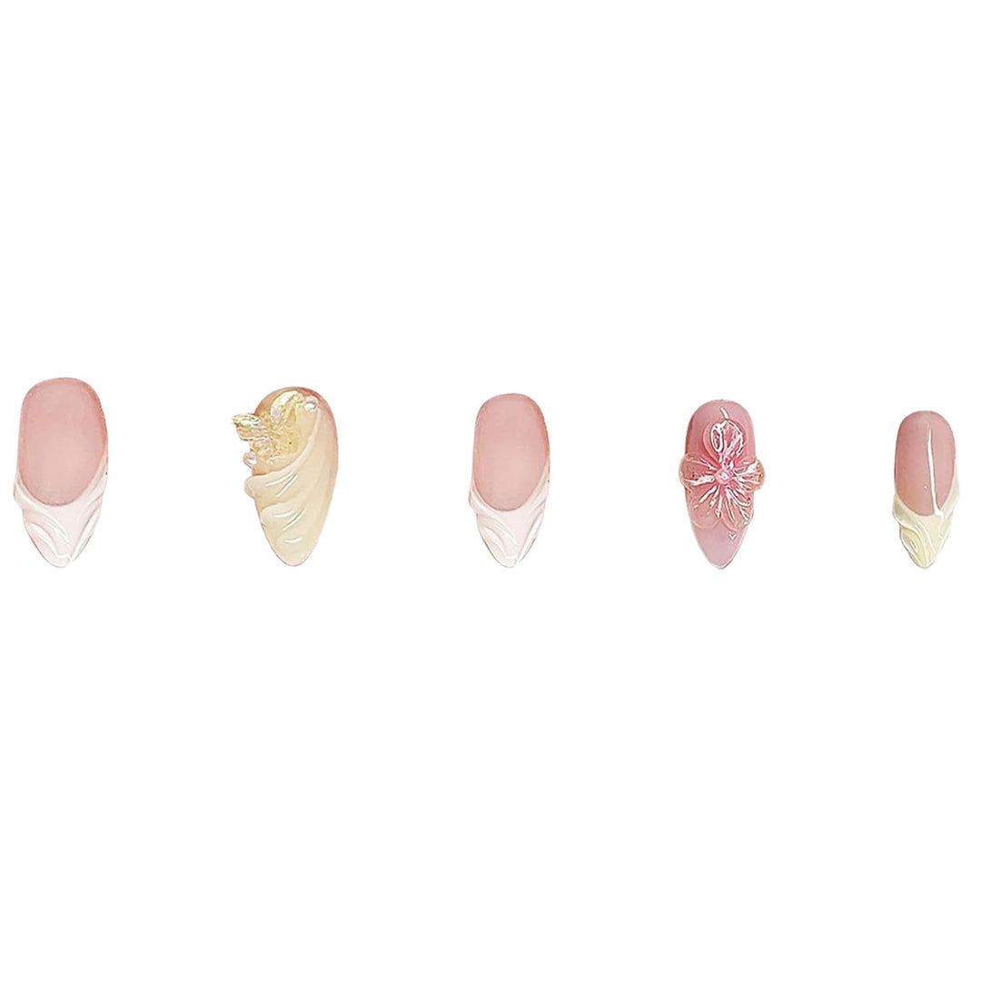 Elegant Floral Design Press-On Nails Kalsten