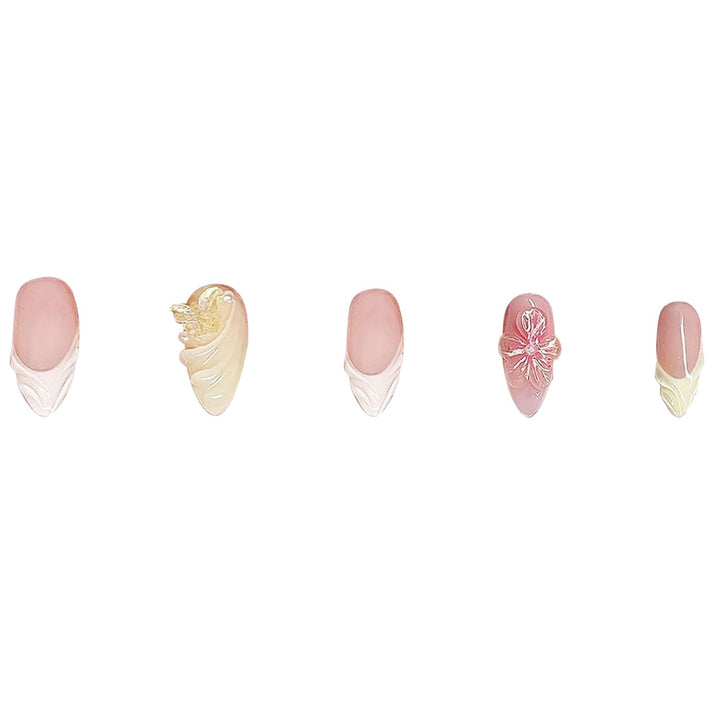 Elegant Floral Design Press-On Nails Kalsten