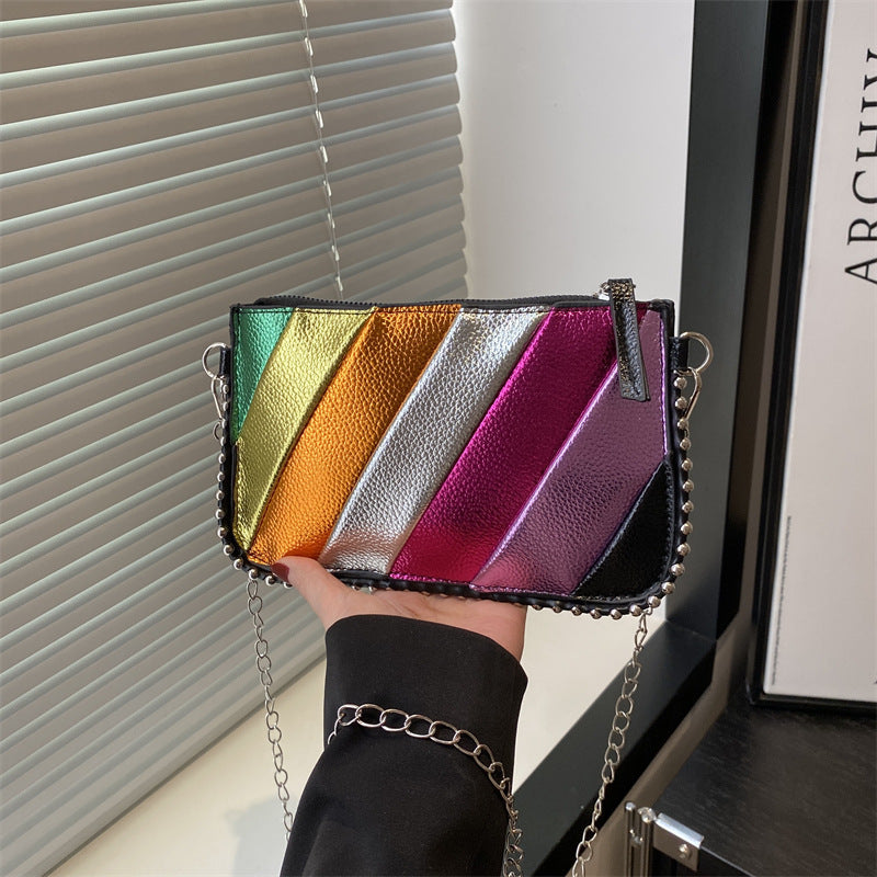Colorful Metallic Chic Crossbody Bag Kalsten