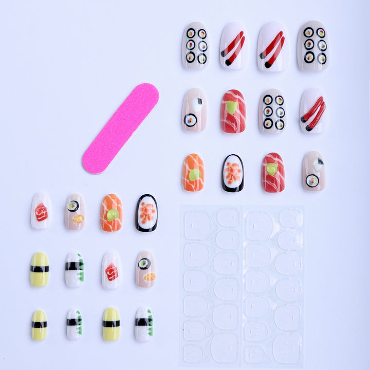 Artful Nail Art in Sushi Design Kalsten
