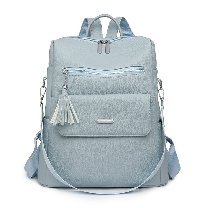 Stylish Multi-Pocket Leather Backpack Kalsten 1788673935