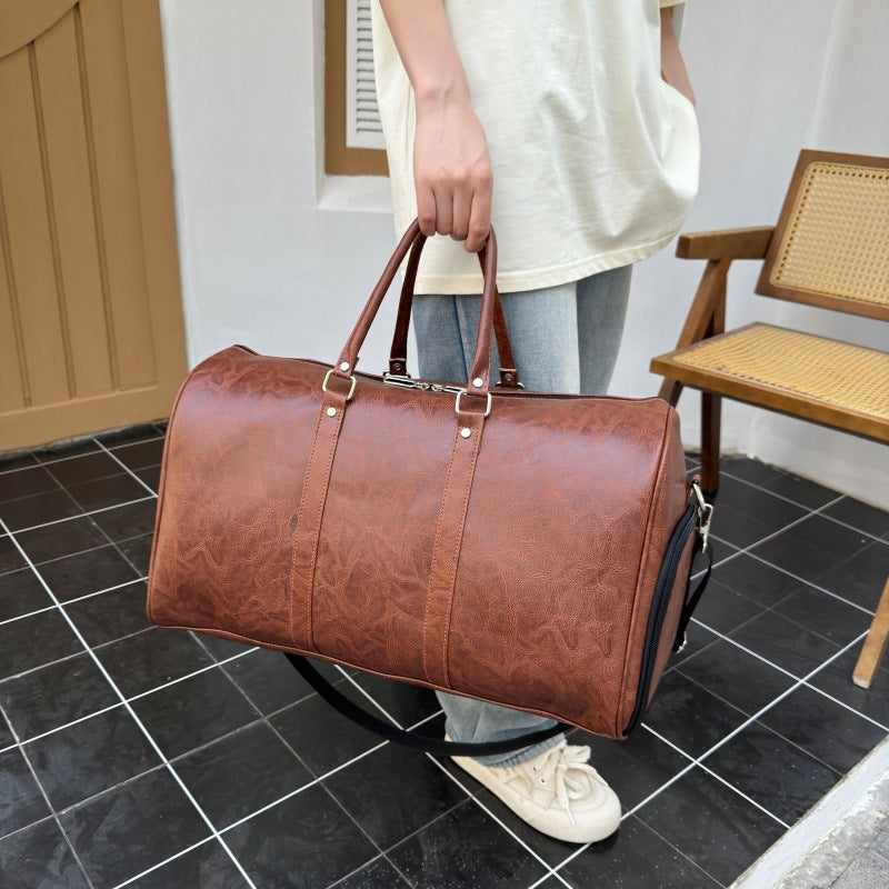 Vintage Leather Weekend Duffle Bag Kalsten