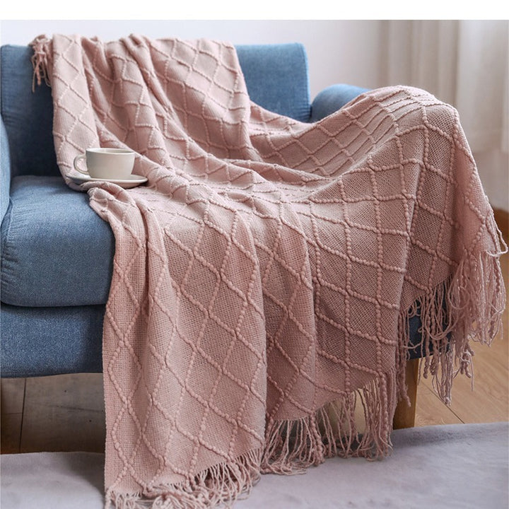 Cozy Textured Throw Blanket