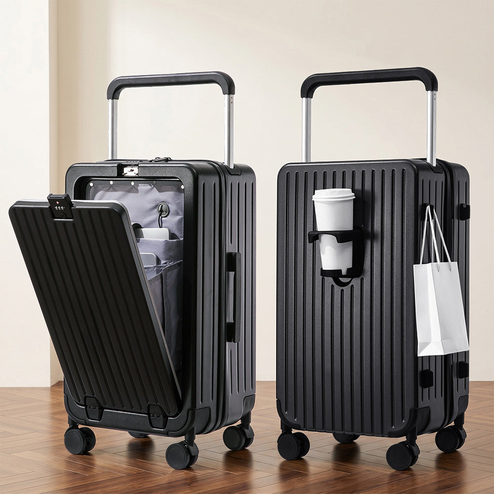 Compact Hard Shell Suitcase with 360-Degree Spinner Wheels
