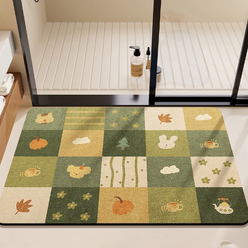 Cute Bear-Themed Bath Mat Kalsten